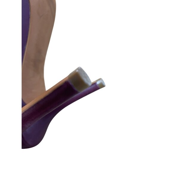 Cole Haan Womens Burgundy Leather Suede 4" Heels Size 9. 5B SKU 9102 - Picture 7 of 14